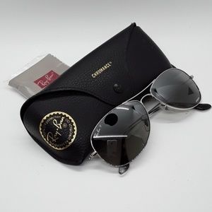 Polarized Ray Ban Aviators Silver Mirror Chromance